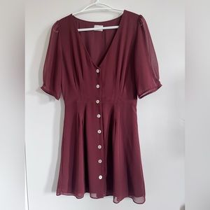 Wilfred Button Up Dress, Size 8